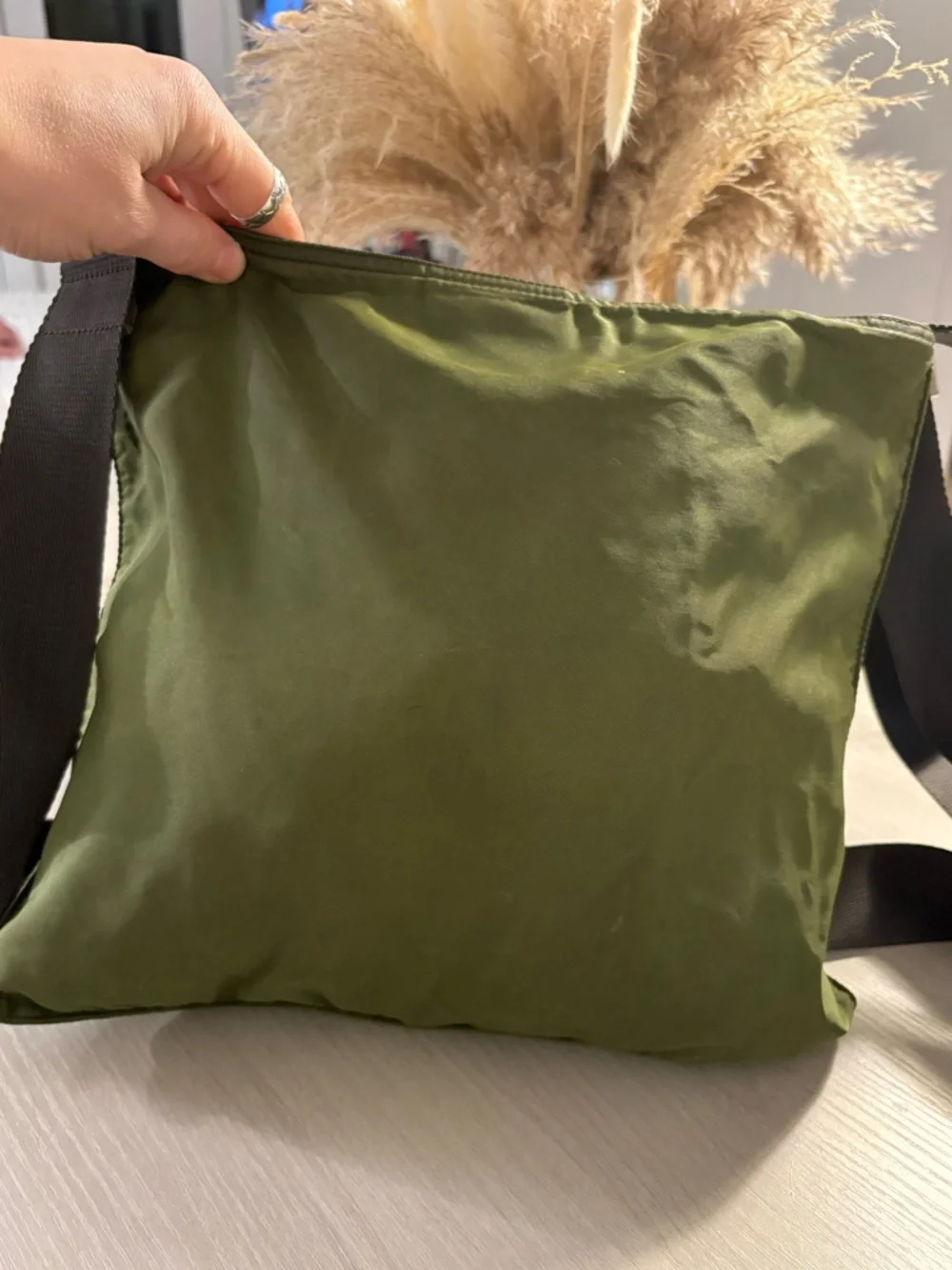 Prada Olive Green Nylon Crossbody Bag,lightweight - Picture 5 of 9